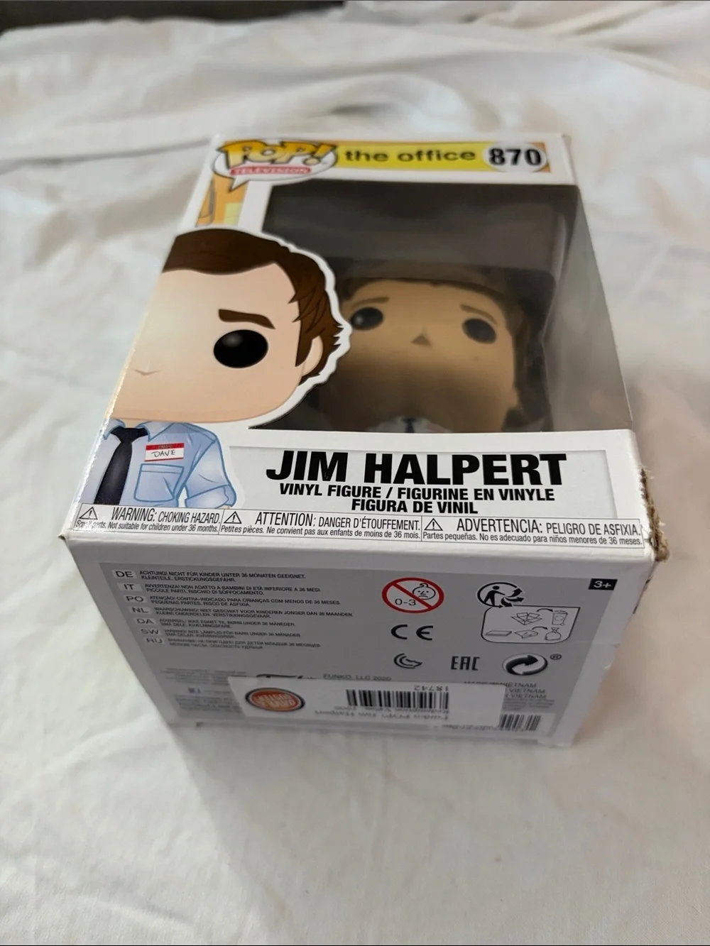 Funko Jim Halpert Pop! Figure - White Shirt, Blue Tie
